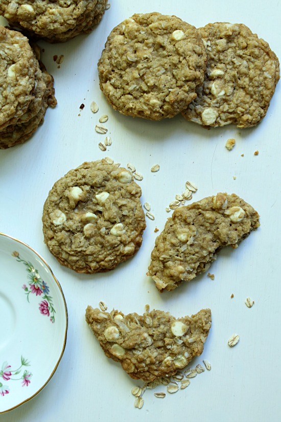 Coconut White Chocolate Oatmeal Cookies5